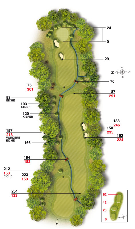 Golf-Land-Club Köln, Platzbeschreibung Loch 13