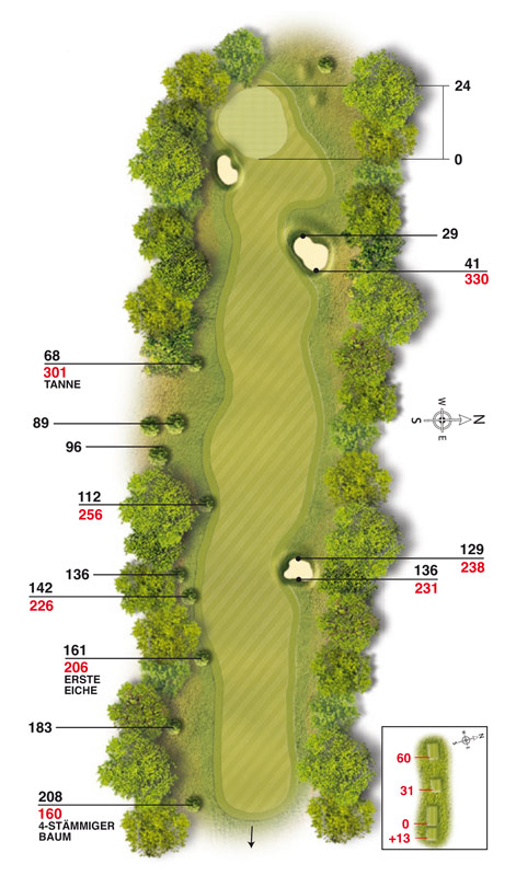 Golf-Land-Club Köln, Platzbeschreibung Loch 14