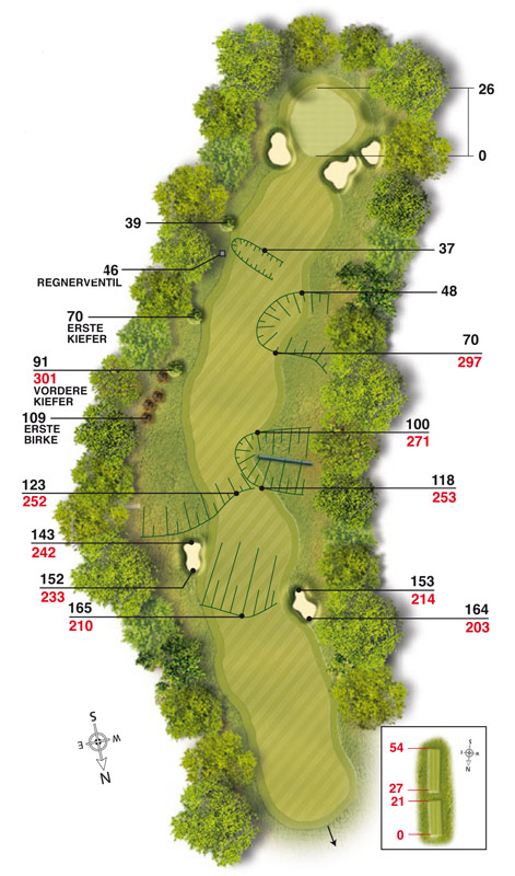 Golf-Land-Club Köln, Platzbeschreibung Loch 16
