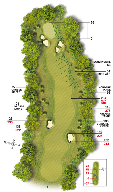 Golf-Land-Club Köln, Platzbeschreibung Loch 6