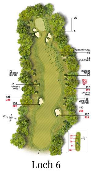 Golf-Land-Club Köln, Platzbeschreibung Loch 6